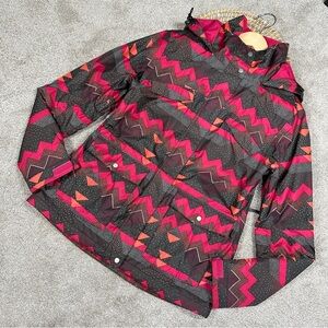 Sims Native Geometric Print Insulated Hooded Ski Snowboard Jacket Multicolored M
